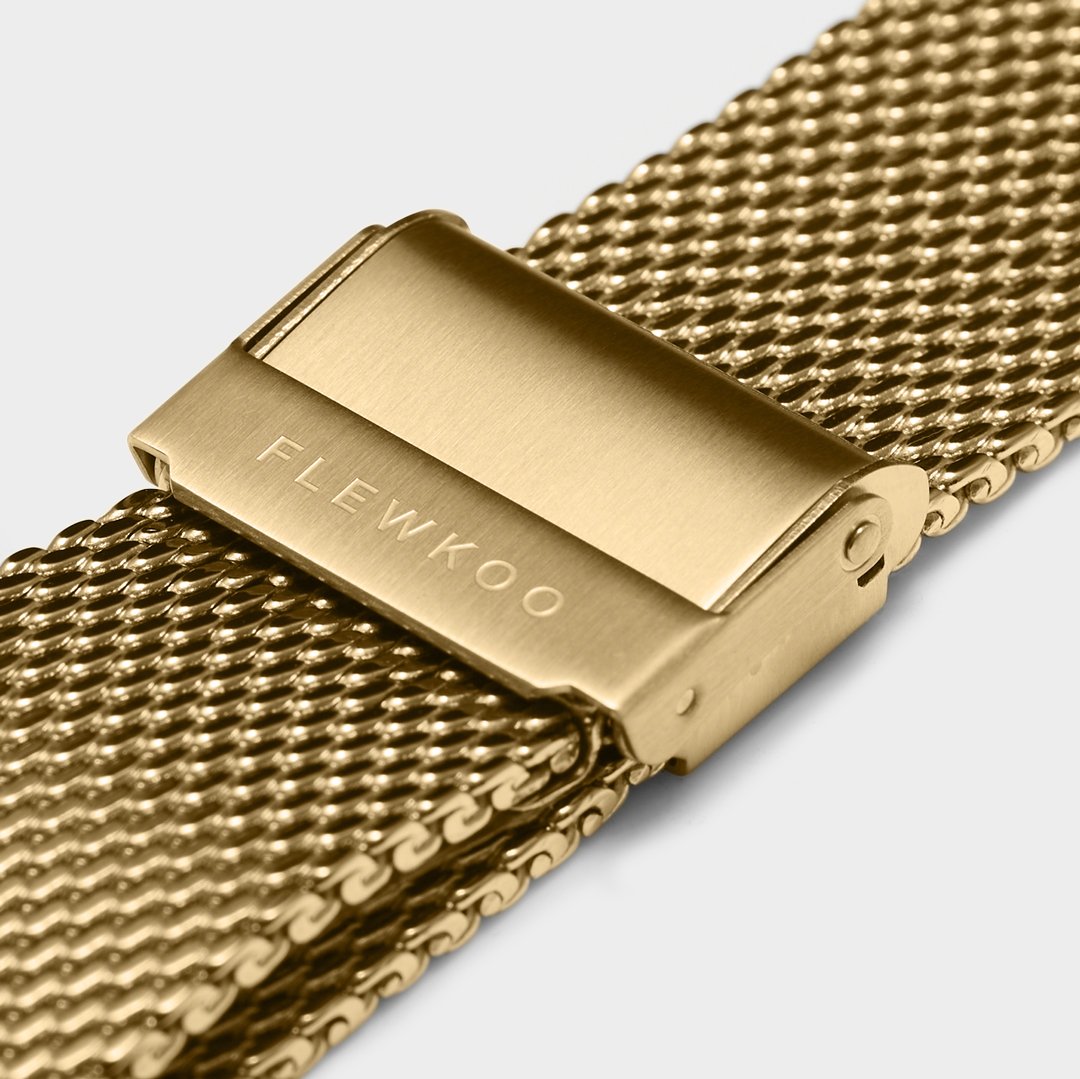 20mm - Gold Stainless Steel Mesh Strap